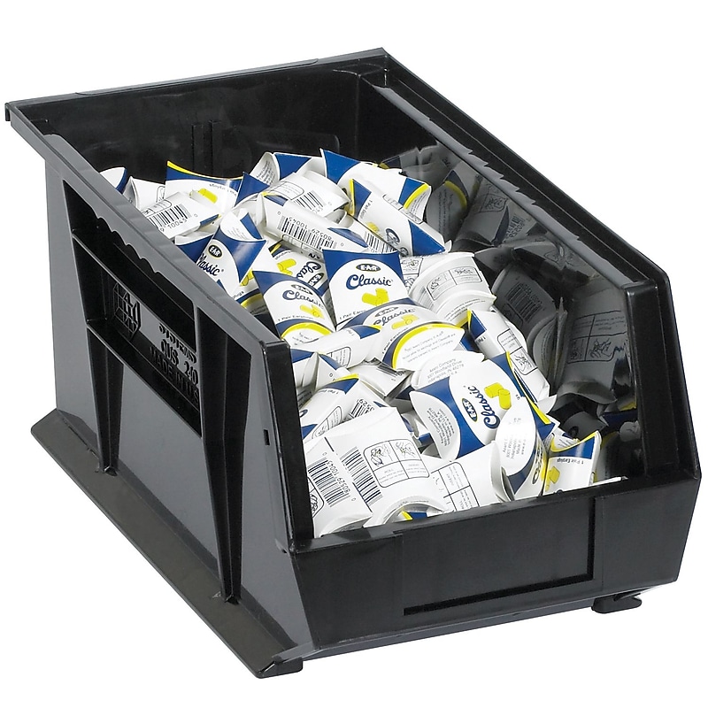 Quill Brand® 18.2 Qt. Shelf Bin, Green, 6/Case (BINPS124G) image 1