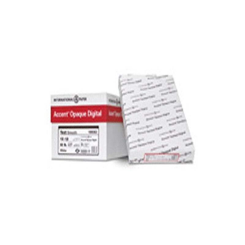 IP Accent Opaque 8.5" x 11", 60 lbs., Smooth Multipurpose Paper, White, 5000/Case image 1