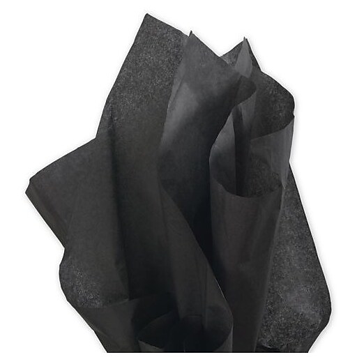 Bags & Bows® 20" x 30" Solid Tissue Papers, 480/Pack, Black (T10122) Staples