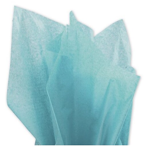 Bags & Bows 20" x 30" Solid Tissue Paper, Bright Turquoise (110189) Staples