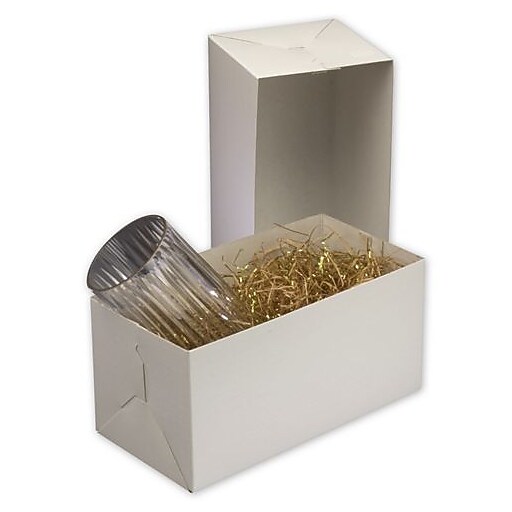 Shop Staples for Cardboard 6"H x 6"W x 12"L Gift Boxes, White, 50/Pack