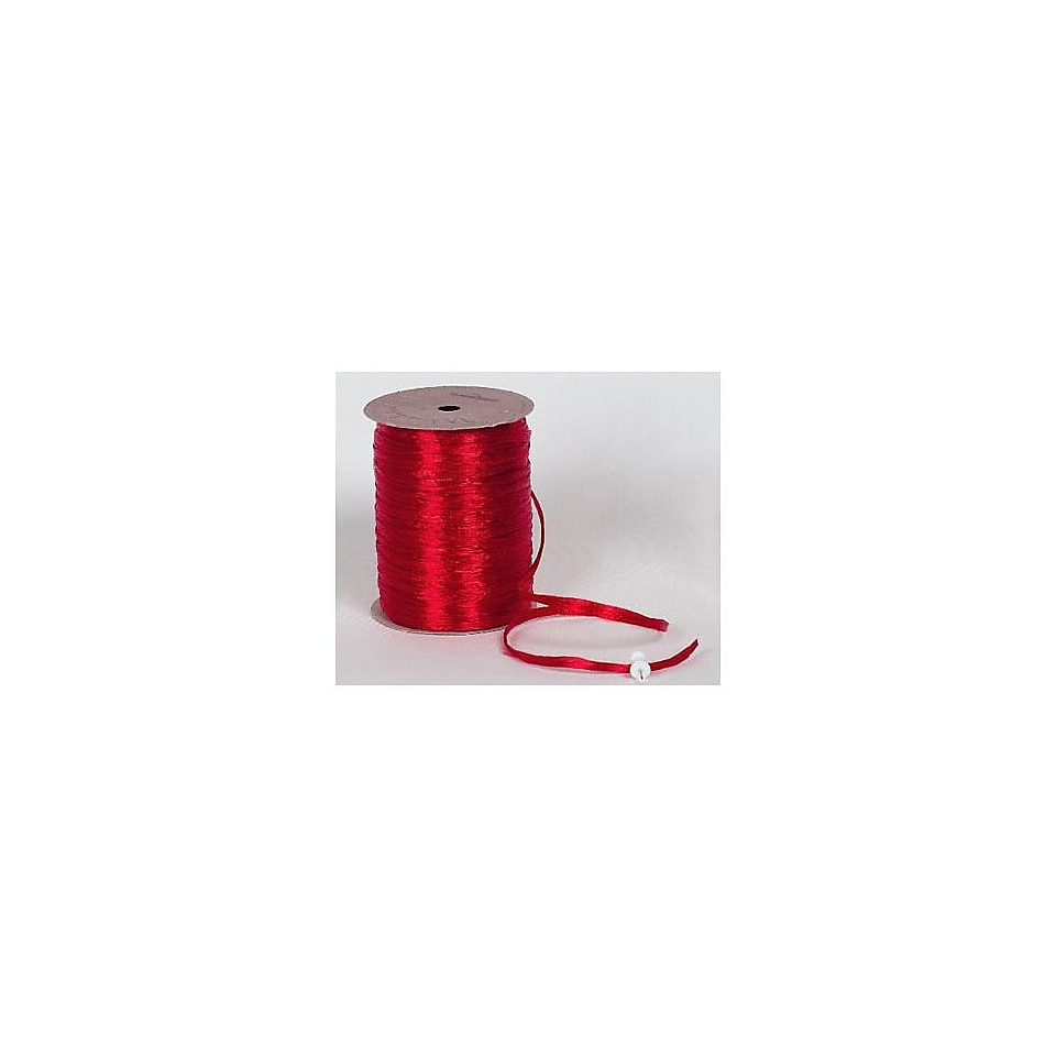 1/4 x 100 yds. Pearlized Wraphia Ribbon, Red