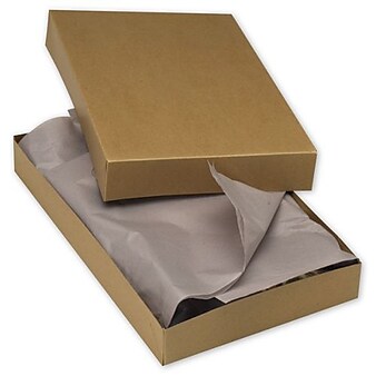 Bags & Bows® 15" x 9 1/2" x 2" Two-Piece Apparel Boxes, 100/Pack (51-150902C-8)