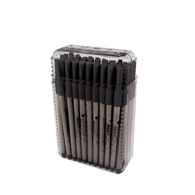 Monteverde® Medium Ballpoint Refill For Sheaffer Ballpoint Pens, Black, 50/Pack image 1