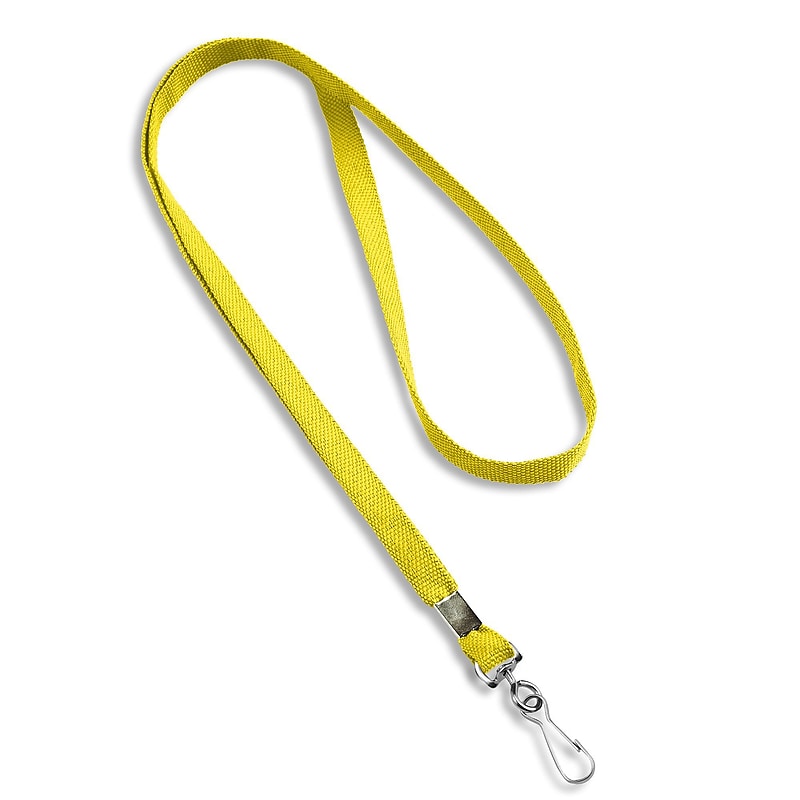 IDville Lanyards, Yellow, 25/Pack (1341512YLH31) image 1