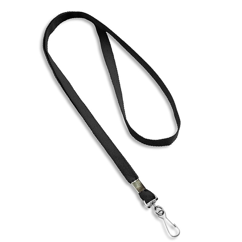 IDville Lanyards, Black, 25/Pack (1341512BKH31) image 1