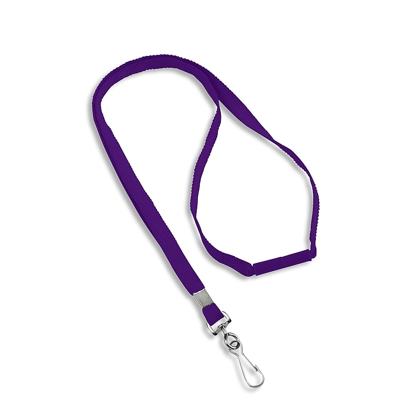 IDville Lanyard with Badge Attachment, Purple, 25/Pack (1343500PRH31) image 1