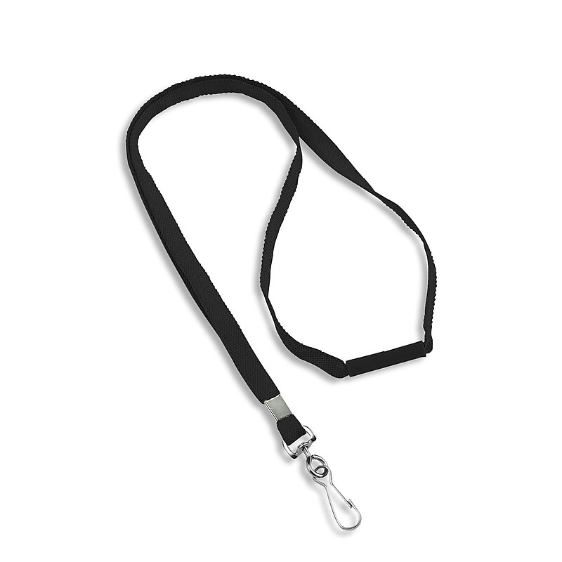 IDville Lanyards, Black, 25/Pack (1343500BKH31) image 1
