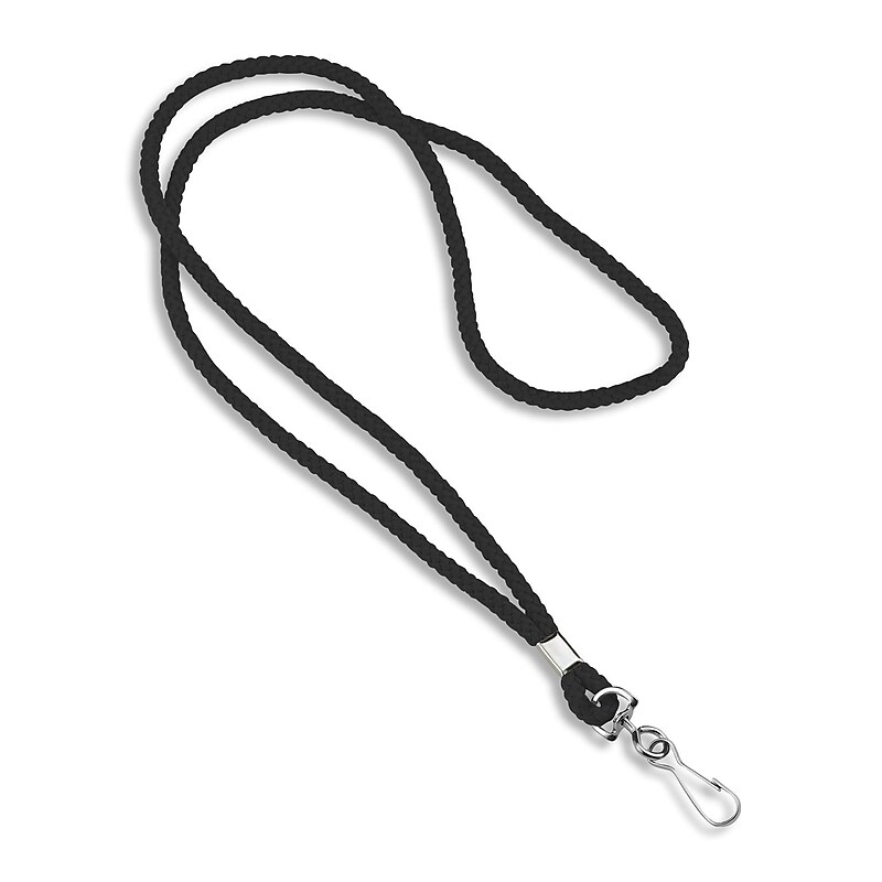 IDville Lanyards, Black, 25/Pack (1343501BKH31) image 1