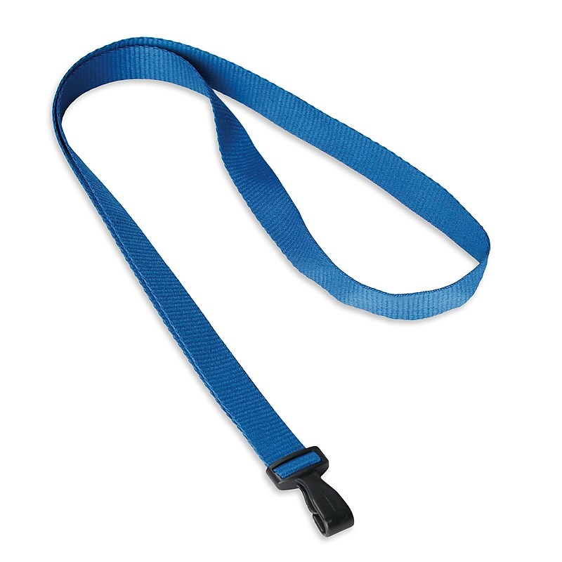 IDville Lanyard with Badge Attachment, Navy, 25/Pack (1346786BL31) image 1