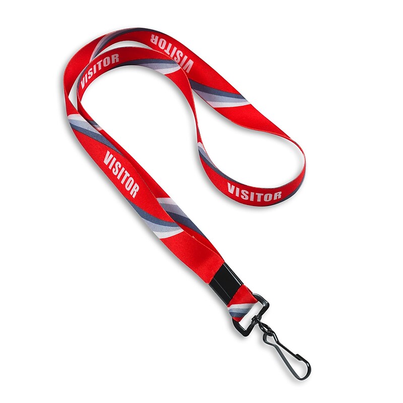 IDville Lanyards, Red, 10/Pack (1344043STC31) image 1