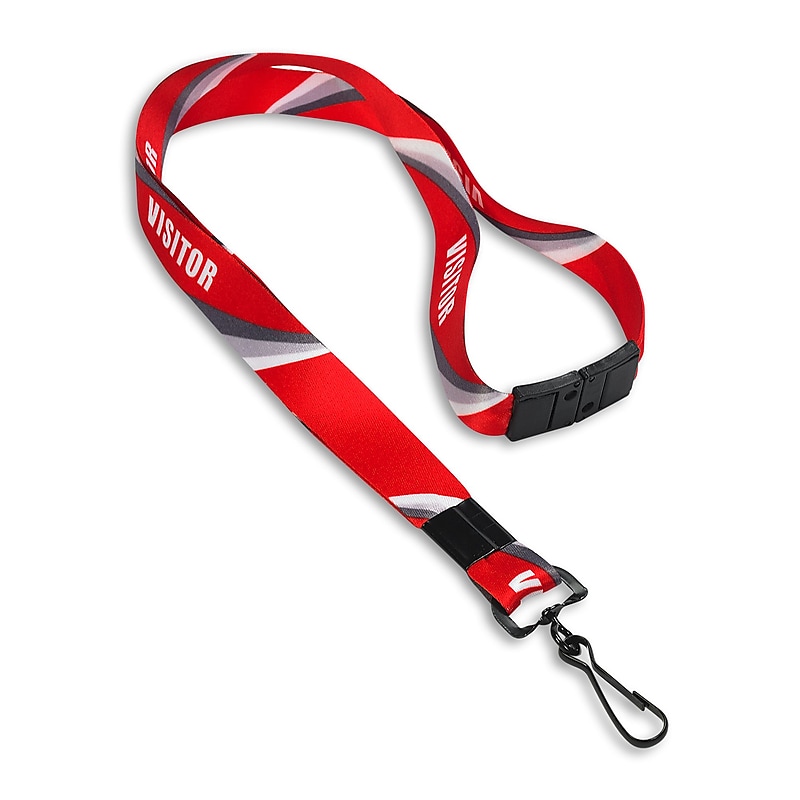 IDville Lanyards, Red, 10/Pack (1344043BAC31) image 1