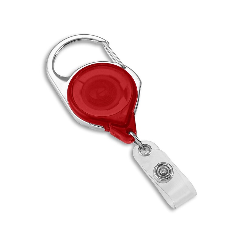IDville Clip On ID Badge Holder, Red, 25/Pack (1347572RD31) image 1