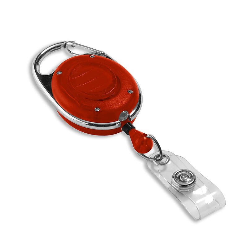 IDville Clip On Badge Reels, Red, 25/Pack (1347560RD31) image 1
