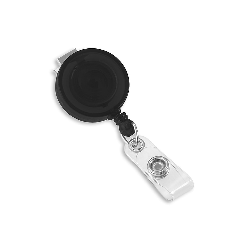 IDville Clip On Badge Reels, Black, 25/Pack (1345198BK31) image 1