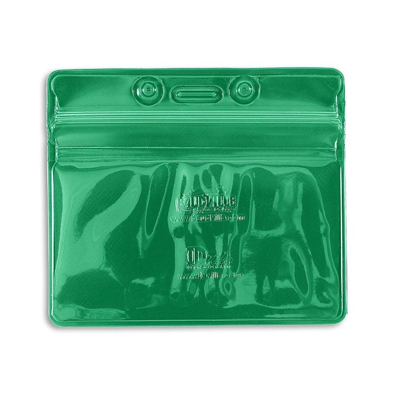 IDville Lanyard ID Badge Holder, Green, 50/Pack (1347030GR31) image 1