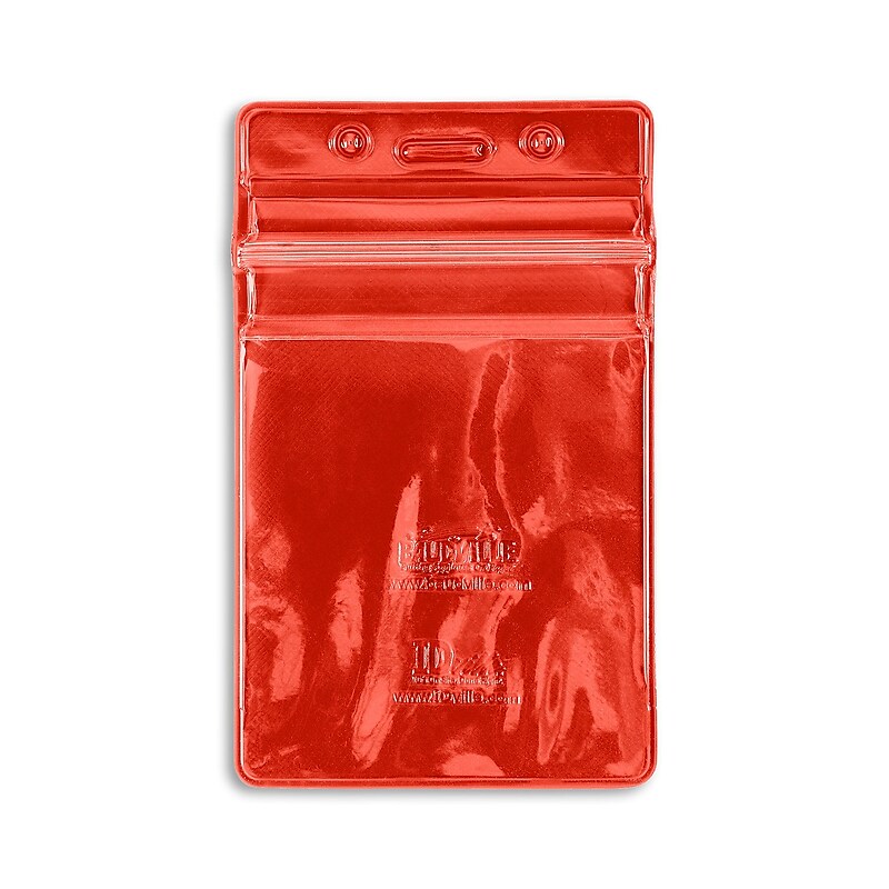 IDville Lanyard ID Badge Holder, Red, 50/Pack (1347026RD31) image 1