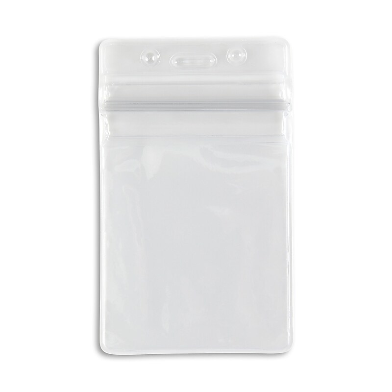 IDville Lanyard ID Badge Holder, Clear, 50/Pack (1347026CL31) image 1