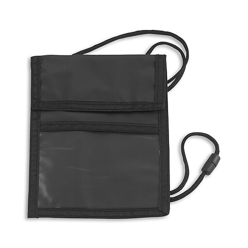 IDville Event Zipper Pouch Badge Holders, Black, 25/Pack (1346999BK31