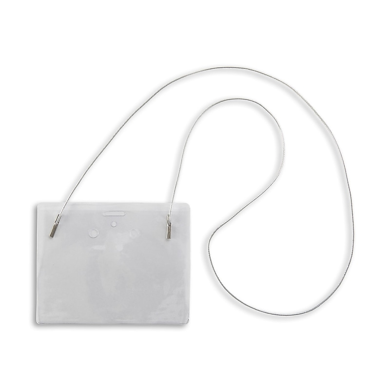 IDville Lanyard ID Badge Holder with Lanyard, Clear, 50/Pack (134256531) image 1