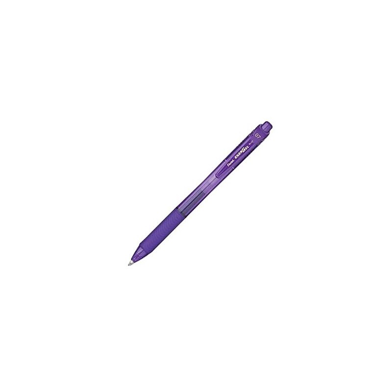 Pentel EnerGel-X Retractable Ballpoint Pen, Medium Point, Purple Ink (BL107-V) image 1