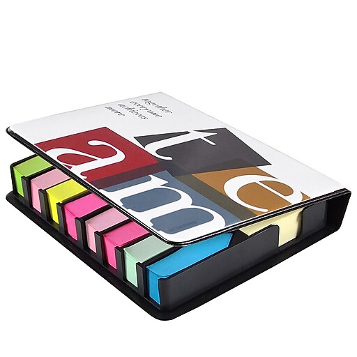 Shop Staples for FullColor Flip Top Sticky Note Holder With Calendar, TEAM