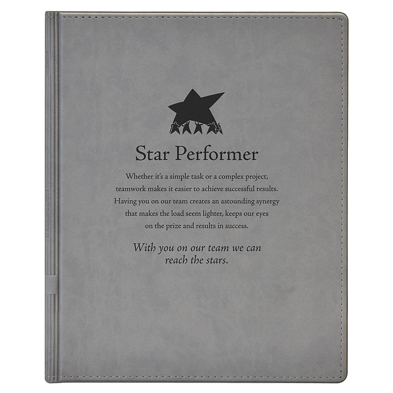 Baudville Padfolio, Gray (1390495STP31) image 1