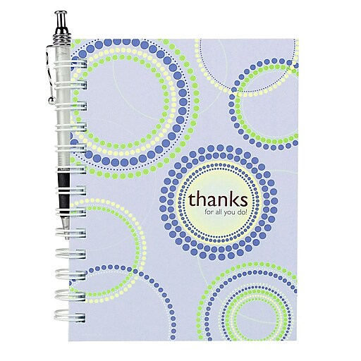 Baudville® Hardcover Journal W/ Pen, Thanks for All You Do! Staples