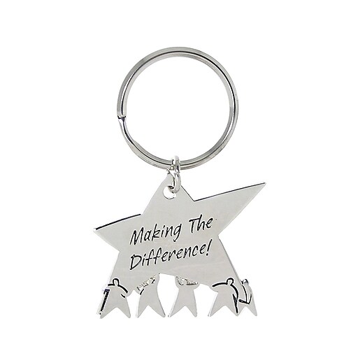 Nickel-Finish Key Chain - Compass: Leading the Way – Baudville
