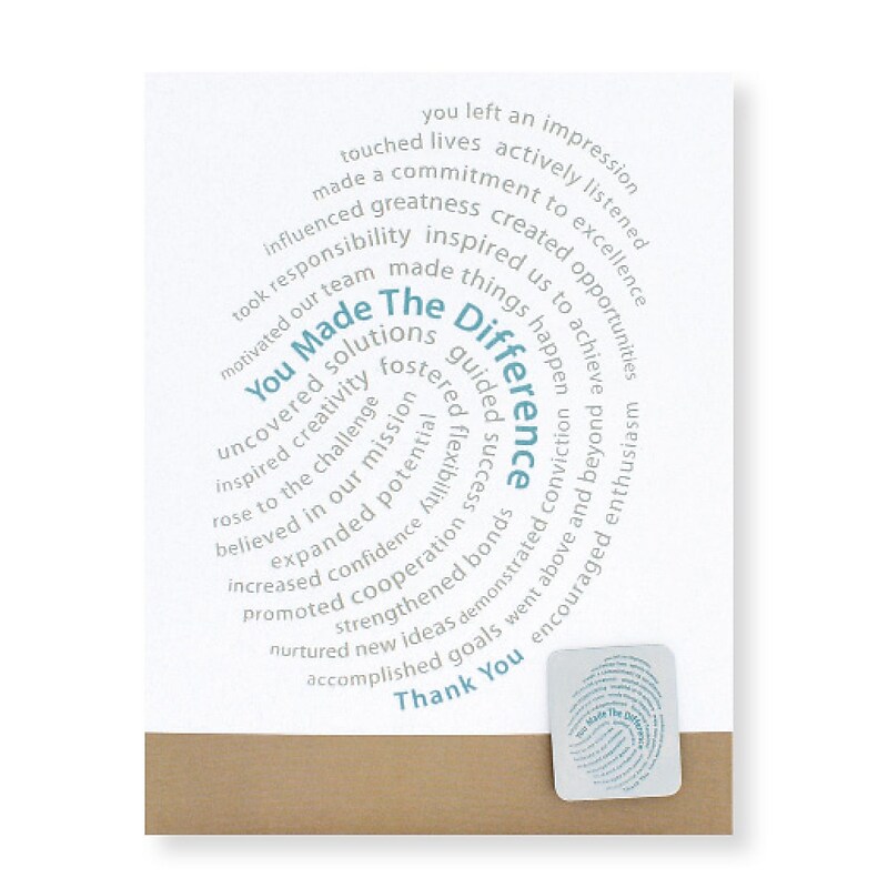 Baudville® Character Pin W/ Card, You Made the Difference image 1