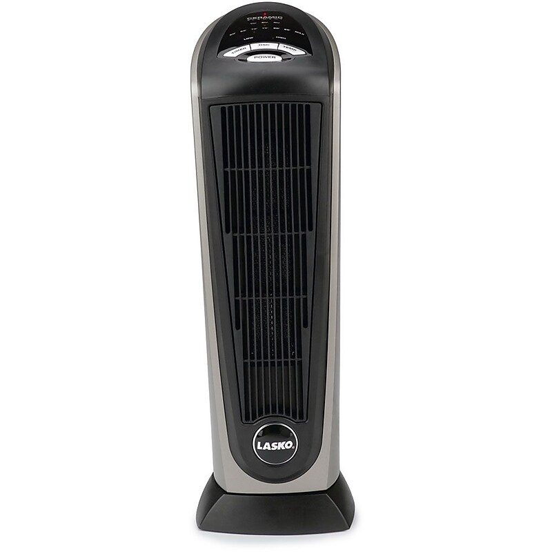 Lasko 1500-Watt Ceramic Tower Heater, Black (751320) image 1