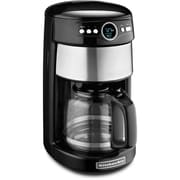KitchenAid KCM1402 14 Cup Glass Carafe Coffee Maker, Onyx Black by
