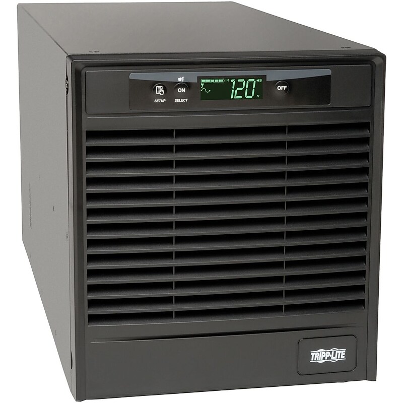 Tripp Lite UPS Smart Online 1500VA 1350W Tower 100V-120V LCD USB DB9 SNMP RT 1500 VA, 6 Outlets (SU1500XLCD) image 1