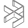HON Verse QuickConnect Panel-to-Panel Connector, 90 Degrees, Light Gray Finish (BSXQC90GY)~#|#~m000020806_sc7