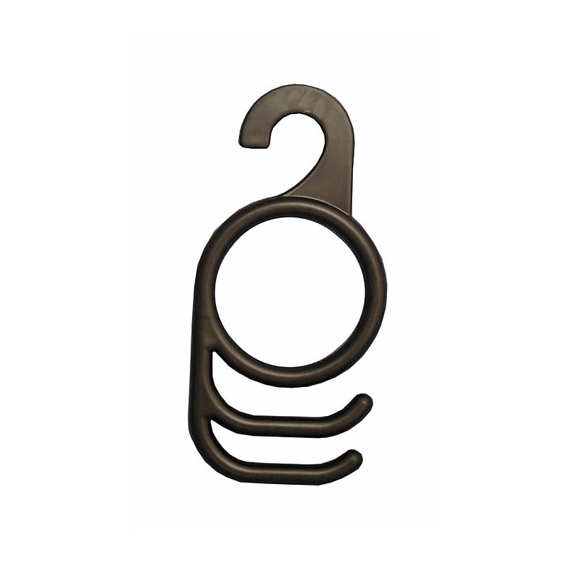 Nahanco 1 5/8" Plastic Round Accessory Hanger, Black, 100/Carton (1227-05) image 1