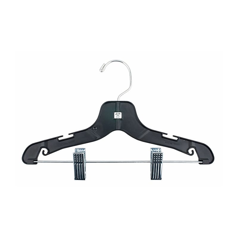 Nahanco 12" Plastic Super Heavy Weight Suit Hanger, Black, 100/Carton (2412RC) image 1