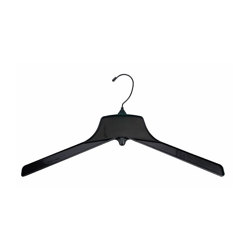 Nahanco Heavy Weight Plastic Clothes Hangers, Black, 100/Pack (2705BH) image 1