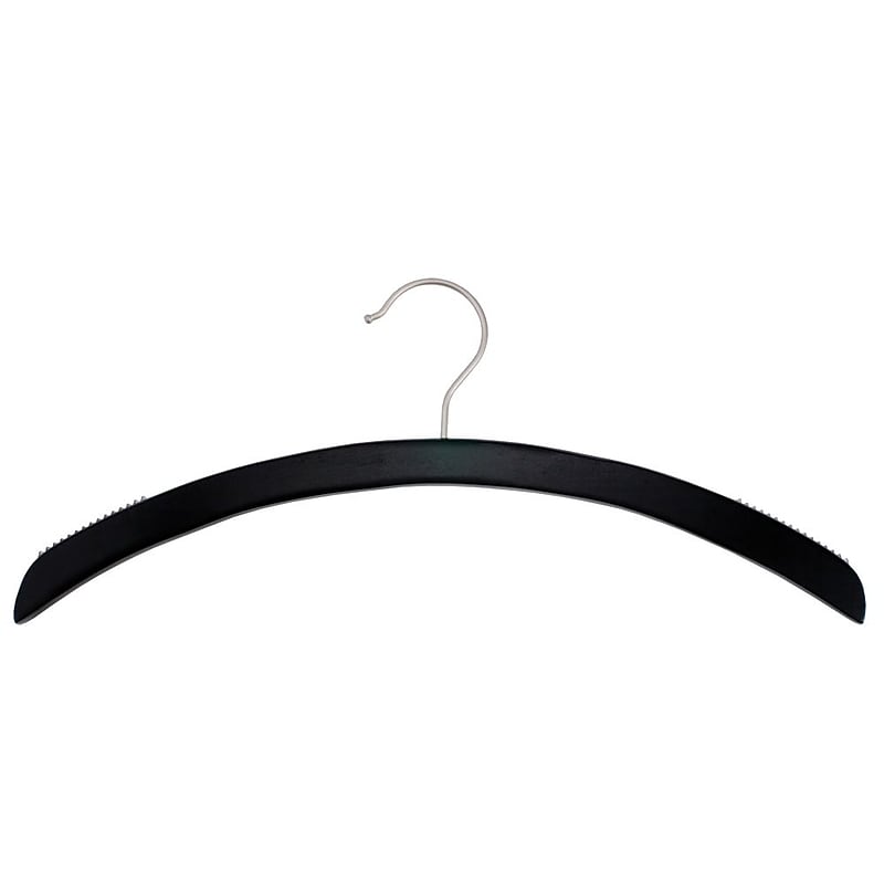 NAHANCO 16" Wood Retro Top Hanger, Low Gloss Black image 1
