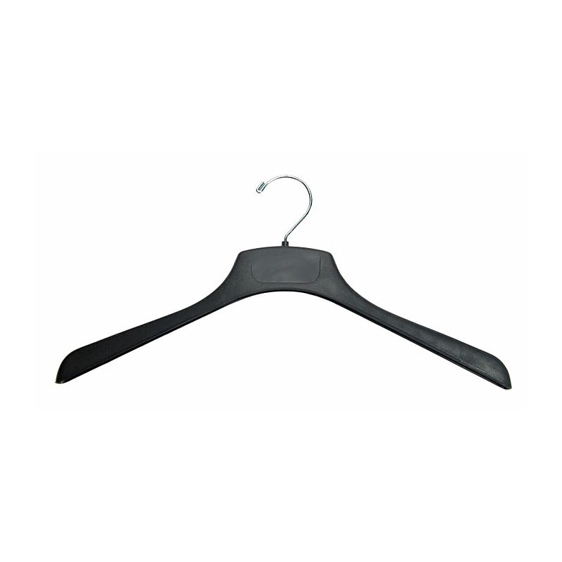 Nahanco 18" Plastic Flat Active Sports Hanger, Black, 100/Box (H1800RH) image 1