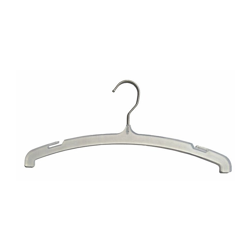 NAHANCO 15" Polystyrene Opaque Top Hanger, 100/Pack image 1
