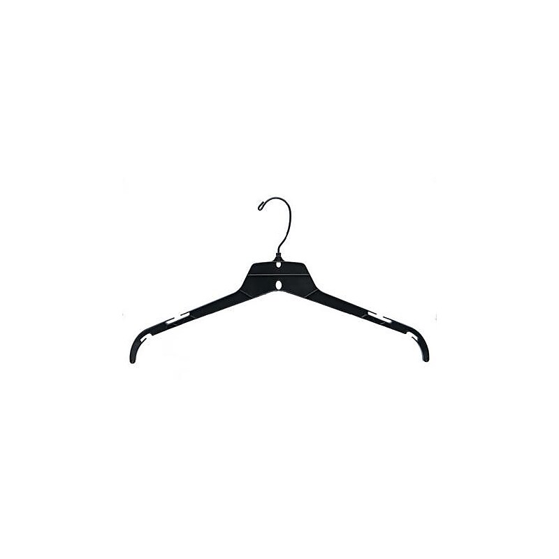 Nahanco 16" Dress Hanger, Black, 200/Box (NHPJ41) image 1