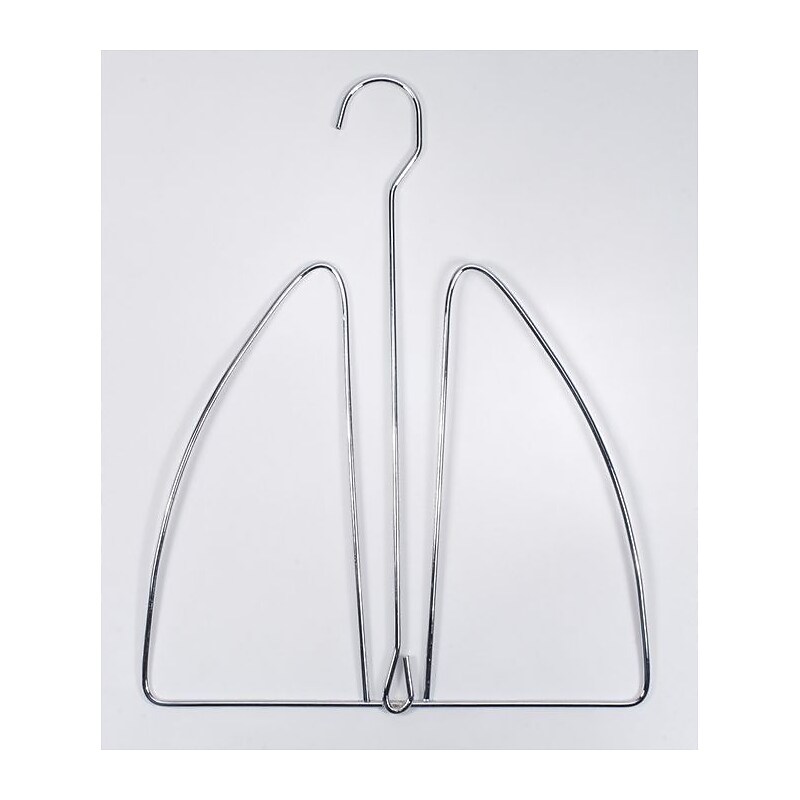 NAHANCO Metal Hat Hanger, Brushed Chrome Hook, 100/Pack image 1