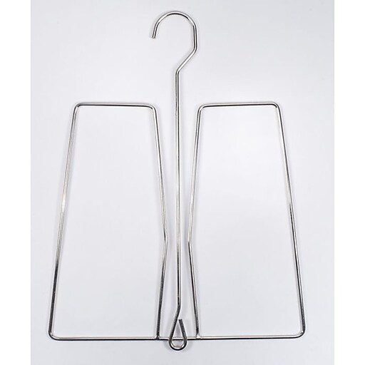 NAHANCO Metal Glove Hanger, Chrome Hook, 100/Pack Staples