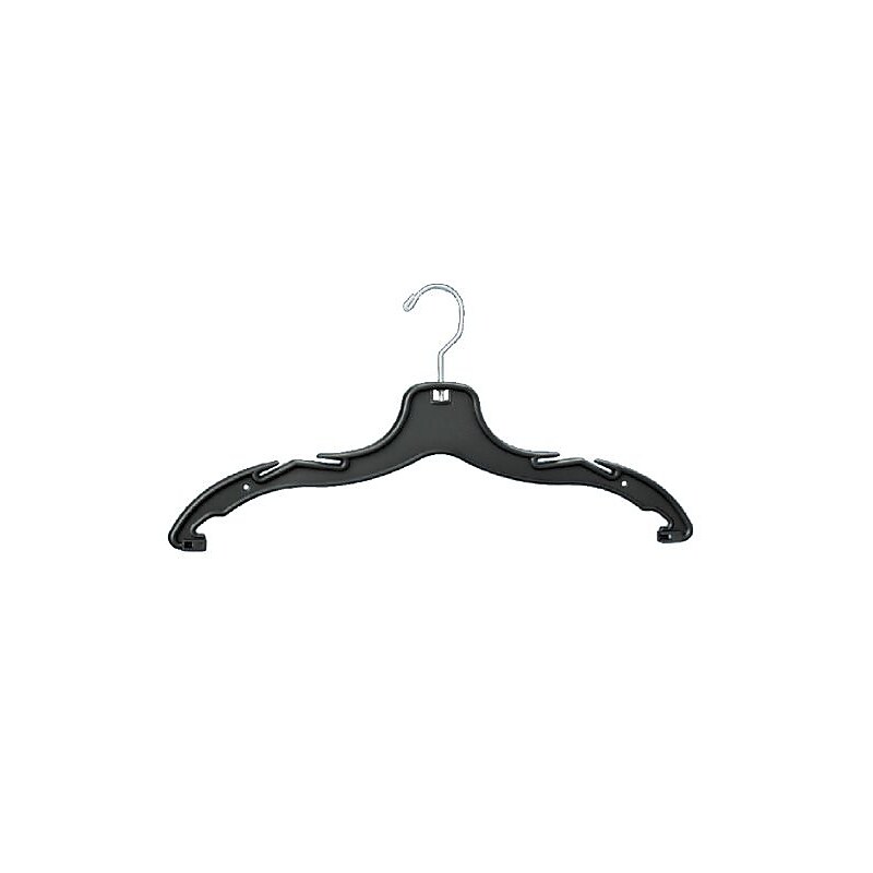 Nahanco 17" Top Hanger, Matte Black, 100/Pack (RBK2400) image 1