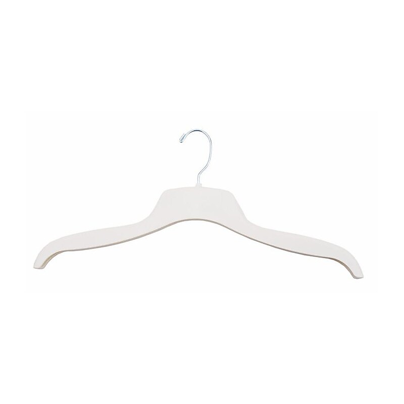 Nahanco Plastic Clothes Hangers, Ivory, 100/Pack (NH229) image 1