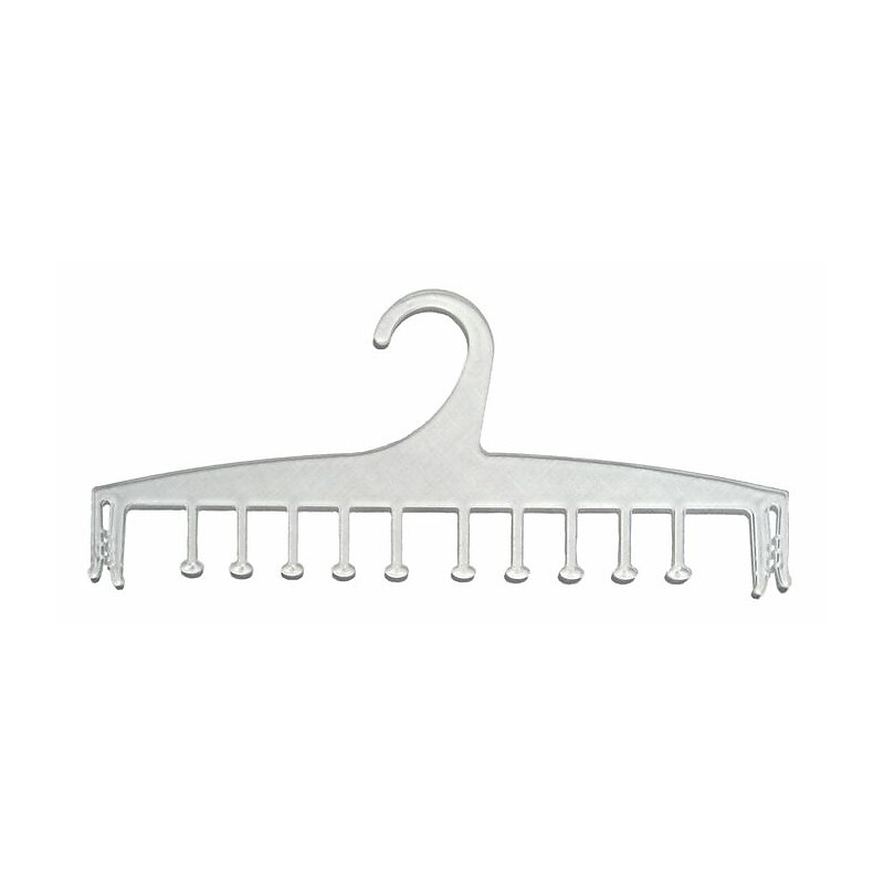 NAHANCO 10" Polystyrene Opaque Intimate Apparel Hanger With Prongs, 500/Pack image 1