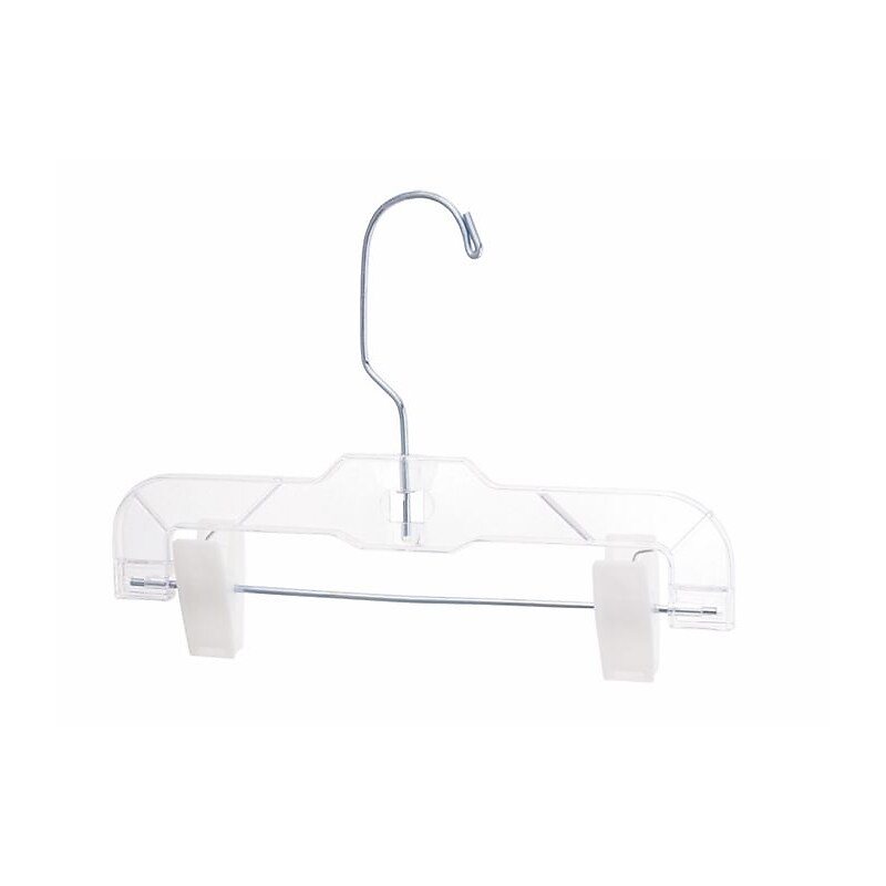 Nahanco Plastic Clothes Hangers, Clear, 100/Pack (610PCLH) image 1