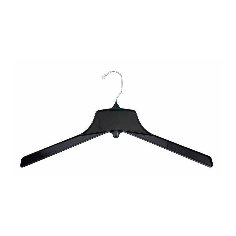 Nahanco Heavy Weight Plastic Clothes Hangers, Black, 100/Pack (2705CH) image 1