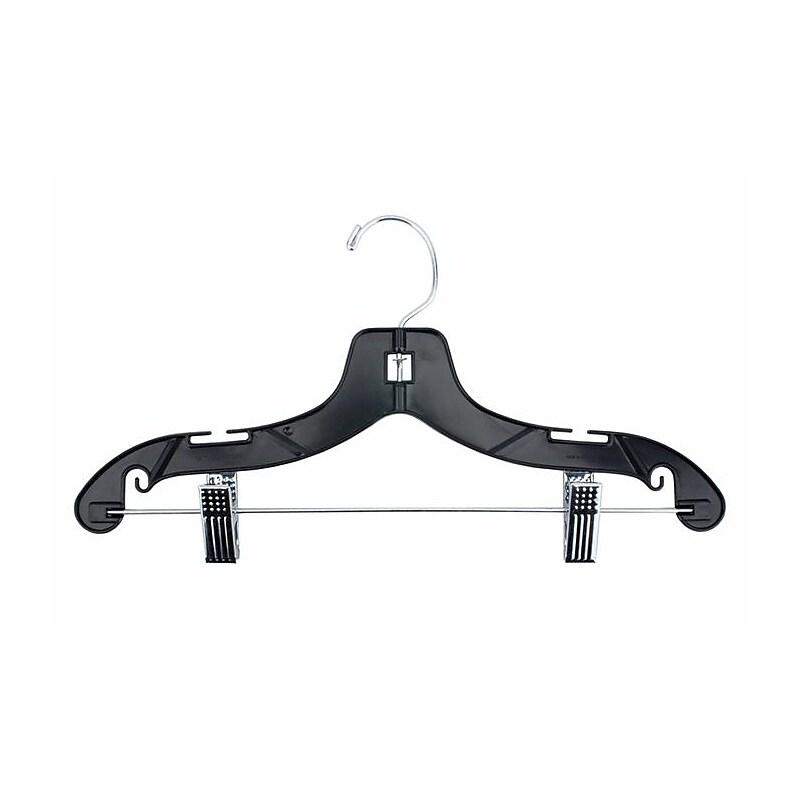 Nahanco 14" Plastic Super Heavy Weight Suit Hanger, Black, 100/Box (2414RC) image 1