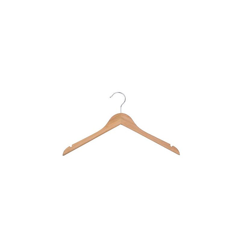 Nahanco 17" Bamboo Top Hanger, 50/Pack (21417) image 1